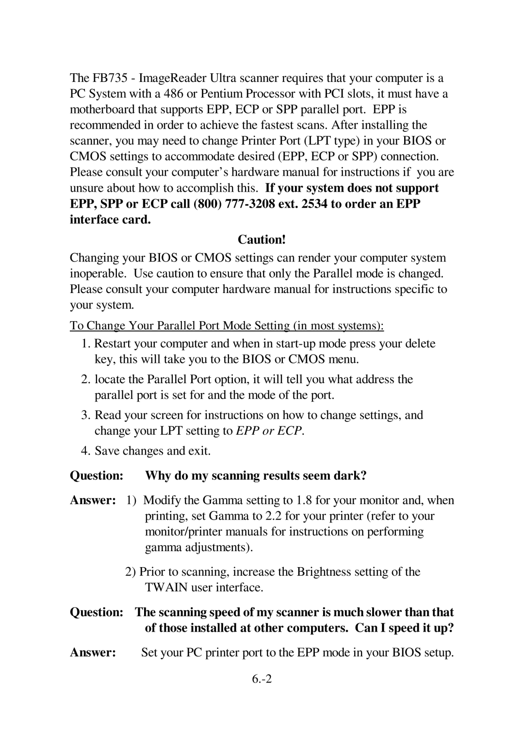 IBM Ricoh FB735 user manual Question Why do my scanning results seem dark? 