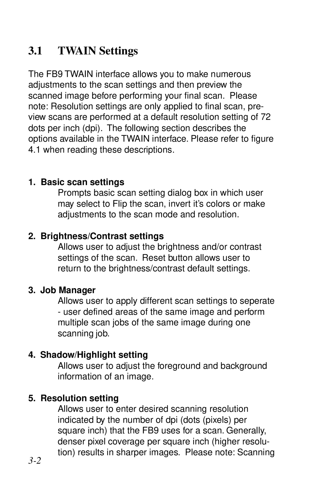 IBM Ricoh ScanPro user manual Twain Settings 