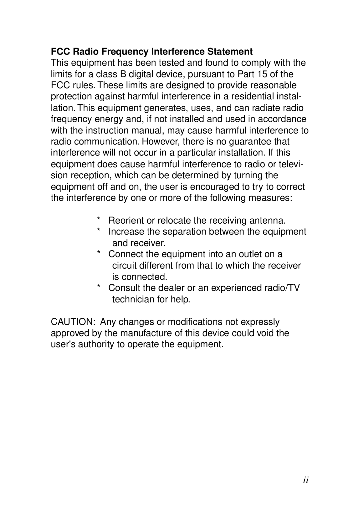 IBM Ricoh ScanPro user manual FCC Radio Frequency Interference Statement 