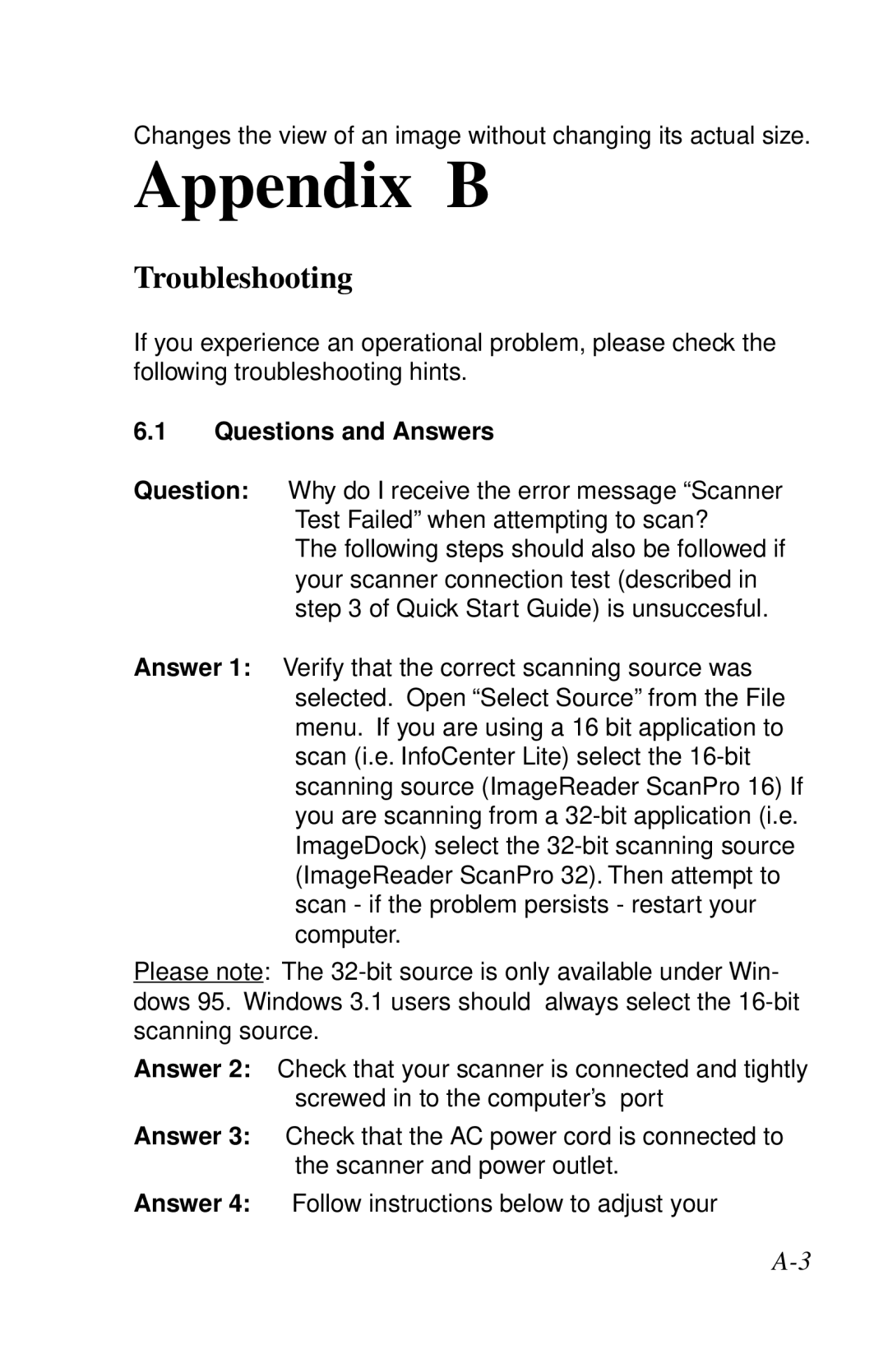 IBM Ricoh ScanPro user manual Troubleshooting, Questions and Answers 