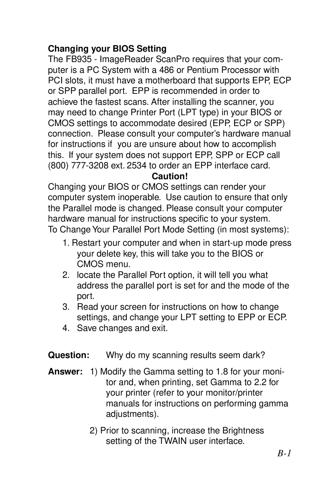 IBM Ricoh ScanPro user manual Changing your Bios Setting 