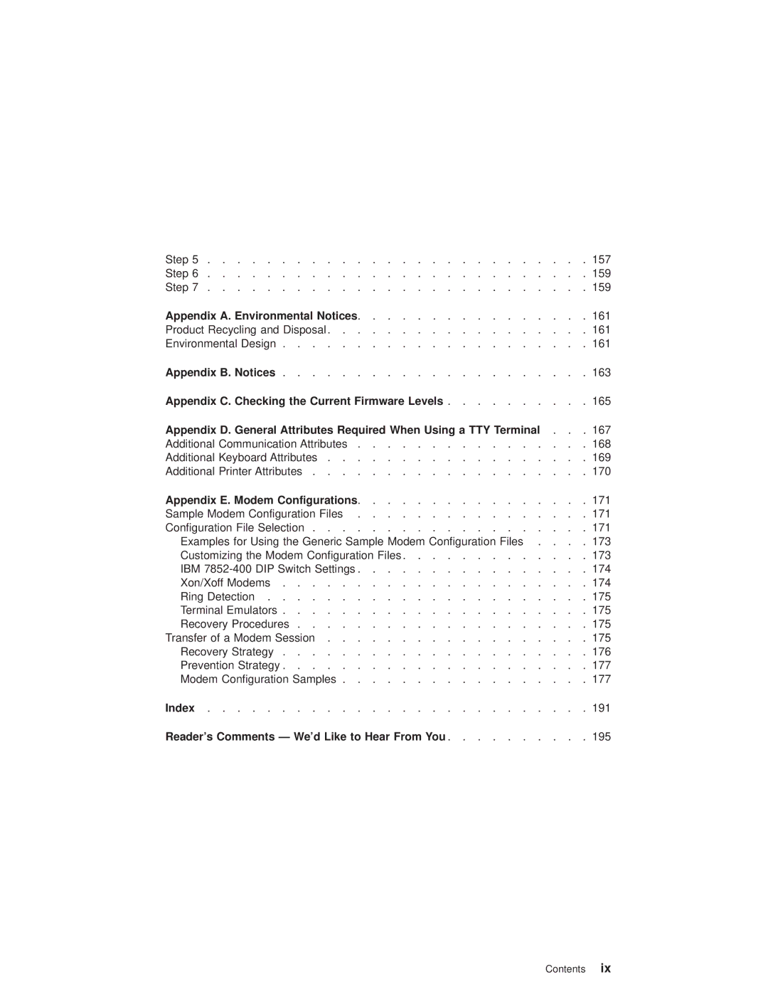 IBM RS/6000 44P manual Appendix A. Environmental Notices, Appendix C. Checking the Current Firmware Levels 