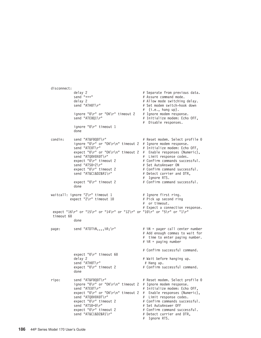 IBM RS/6000 44P manual 186 44P Series Model 170 Users Guide 