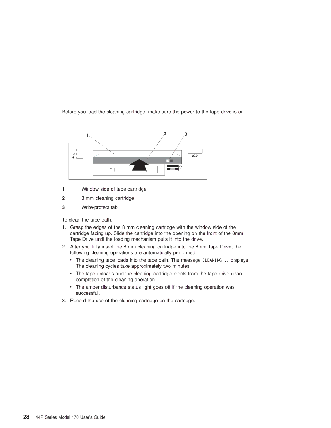 IBM RS/6000 44P manual 28 44P Series Model 170 Users Guide 