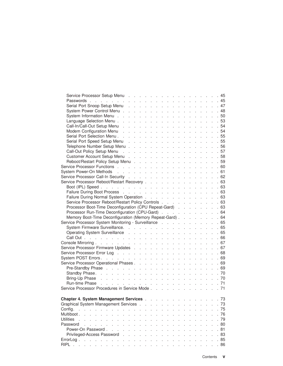 IBM RS/6000 44P manual System Management Services 