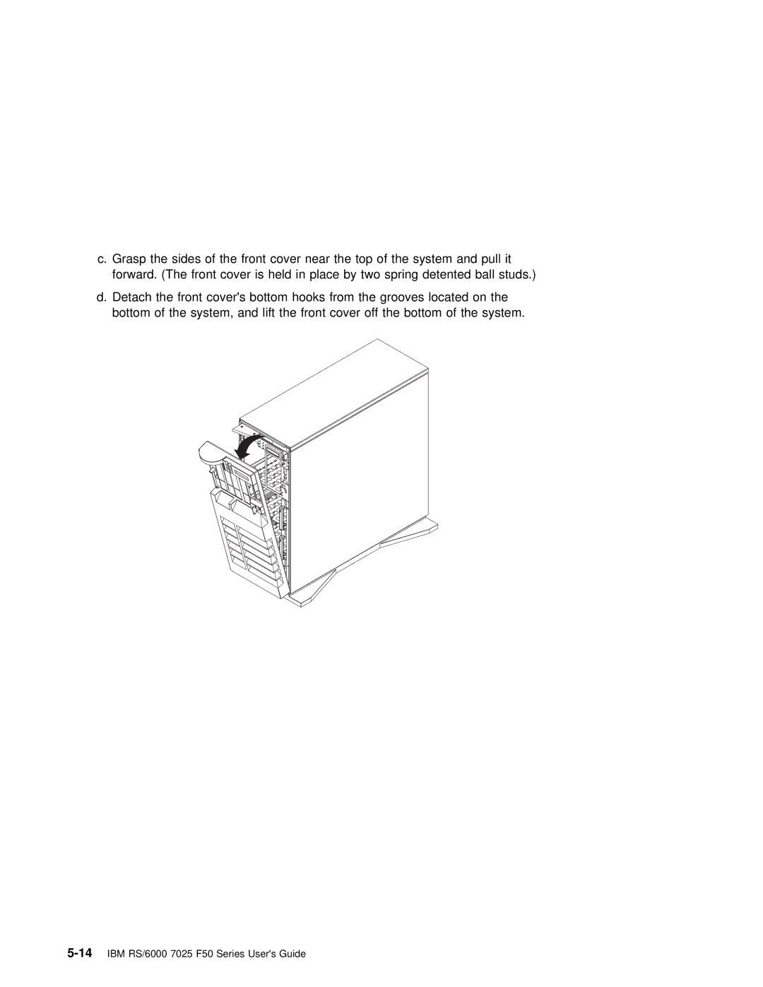 IBM manual 14IBM RS/6000 7025 F50 Series Users Guide 