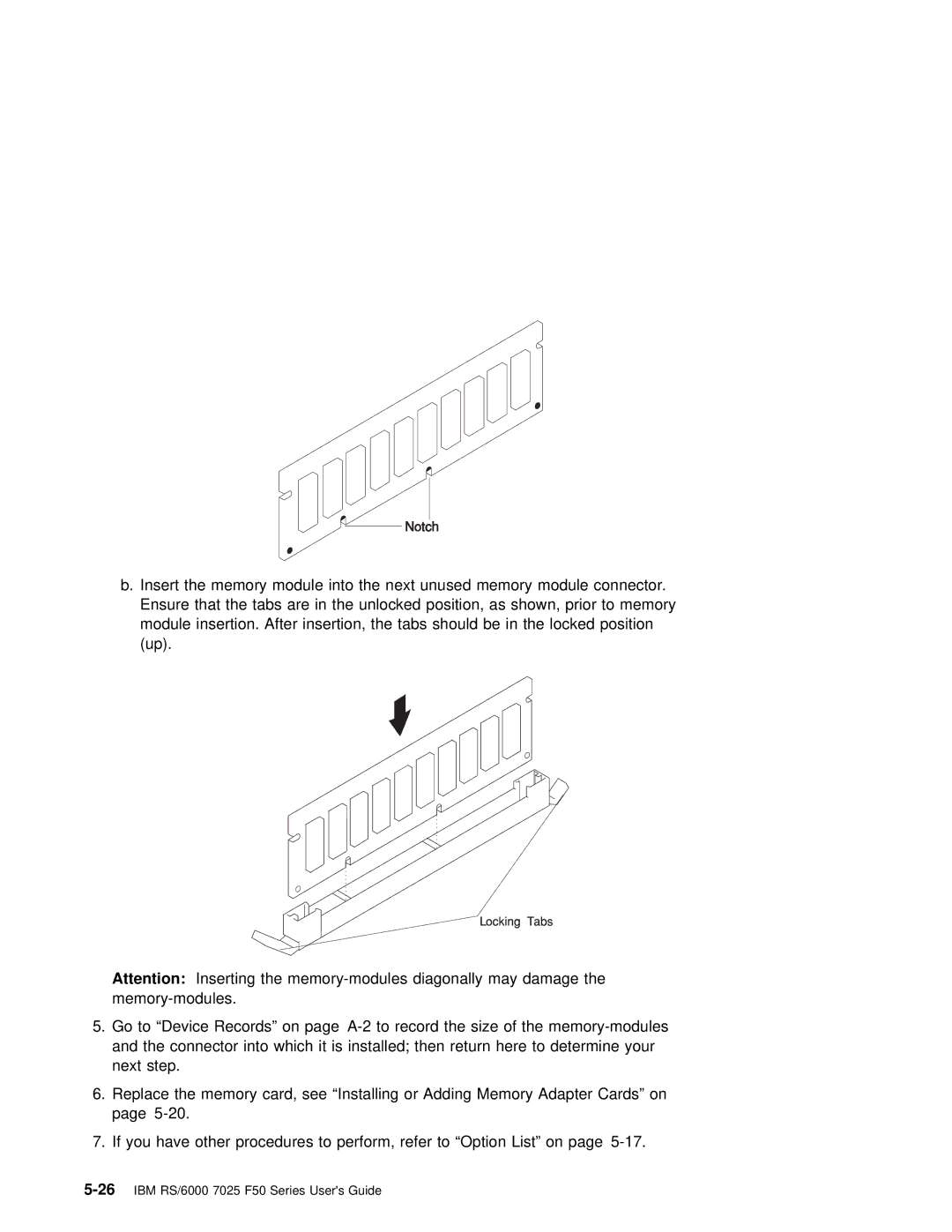 IBM manual 26IBM RS/6000 7025 F50 Series Users Guide 