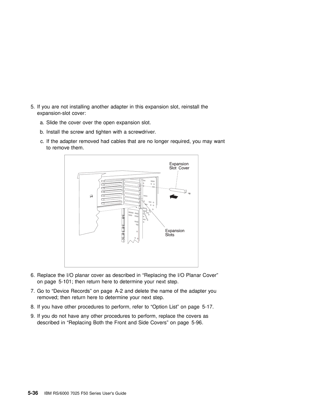 IBM manual 36IBM RS/6000 7025 F50 Series Users Guide 