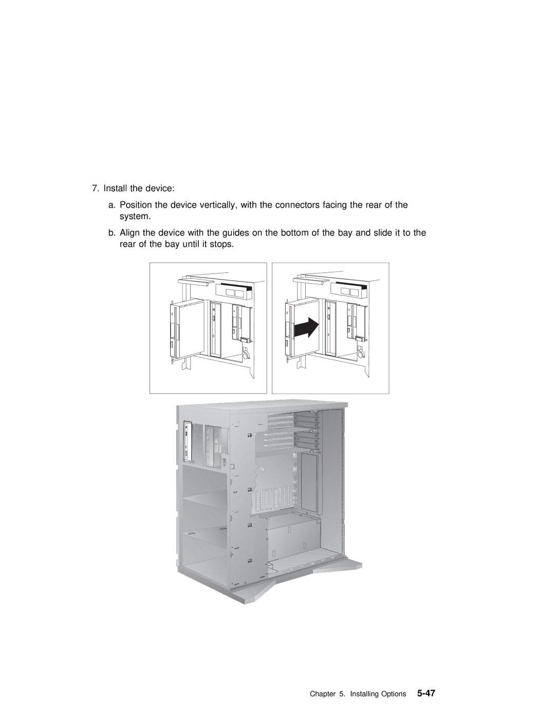 IBM RS/6000 7025 manual Installing Options5-47 