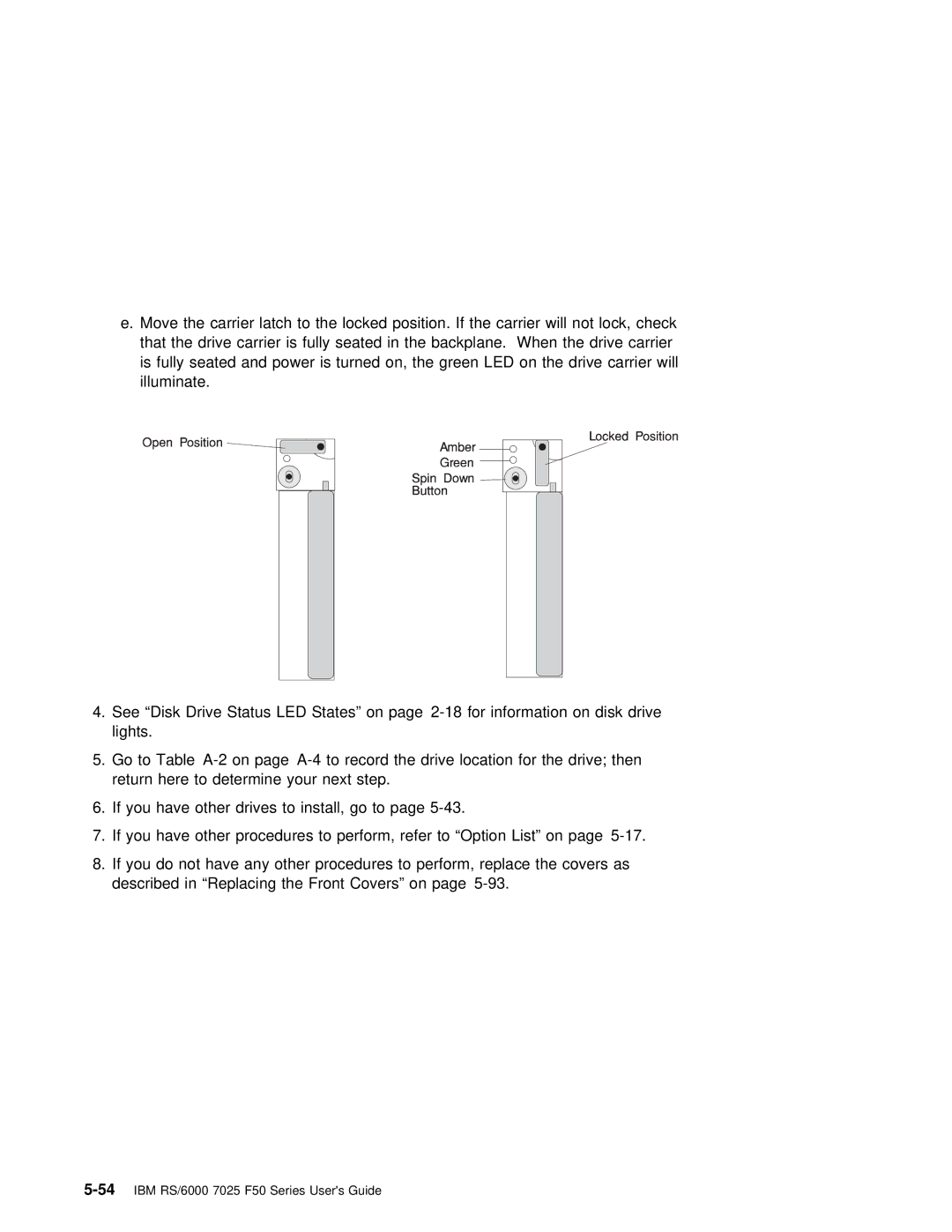 IBM manual 54IBM RS/6000 7025 F50 Series Users Guide 