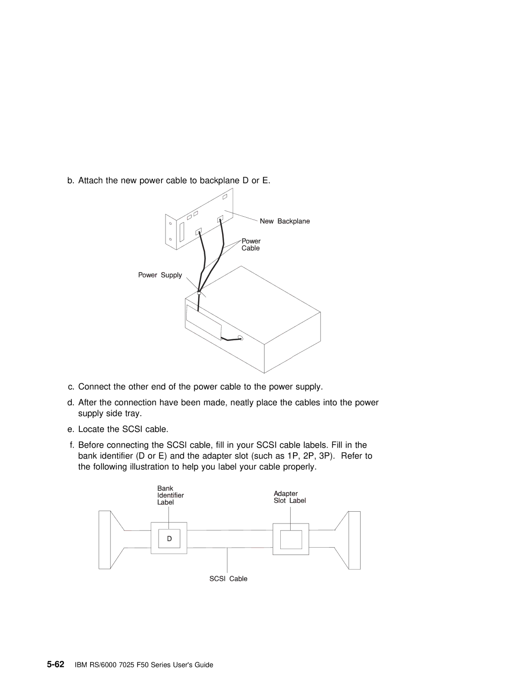 IBM RS/6000 7025 manual Cable Before connecting 