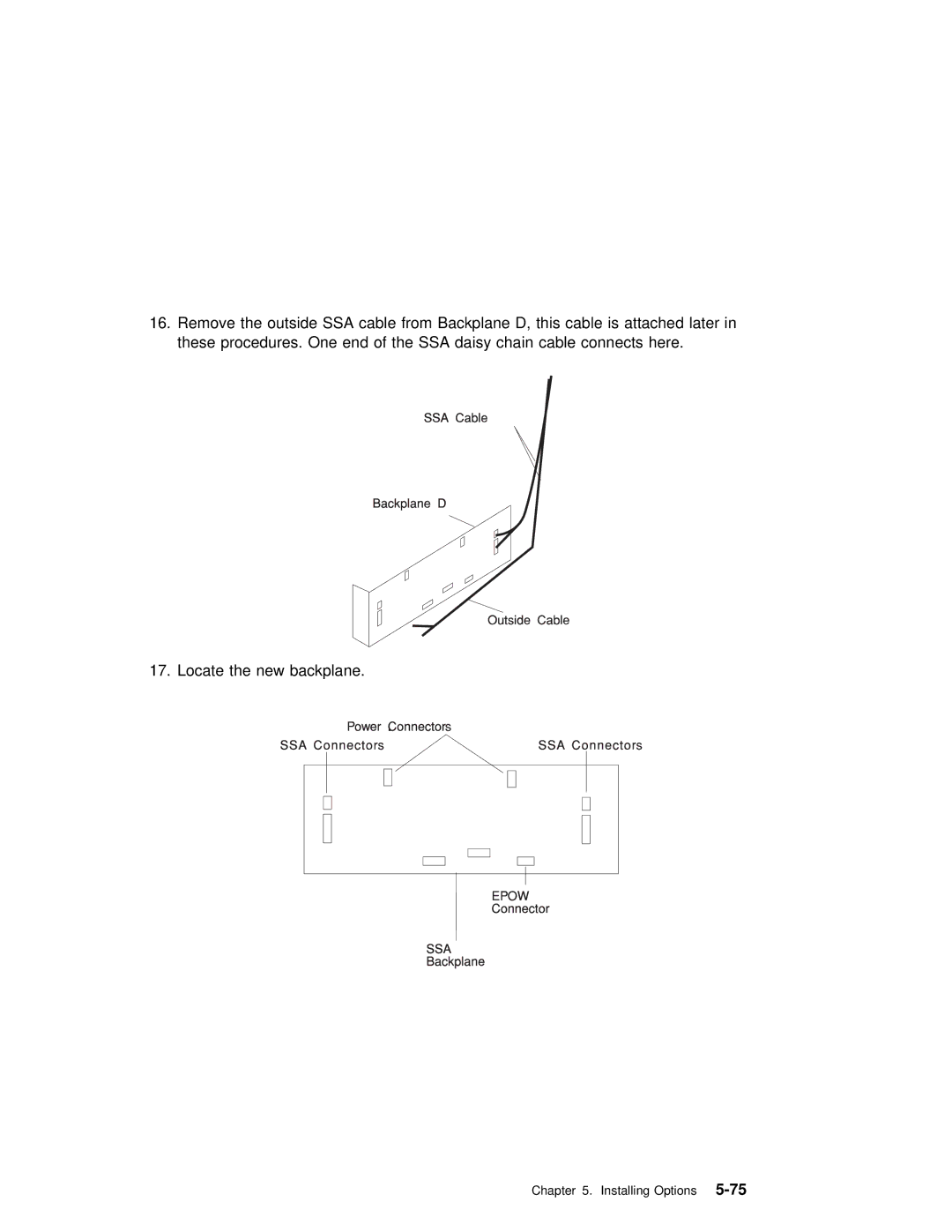 IBM RS/6000 7025 manual Installing Options5-75 