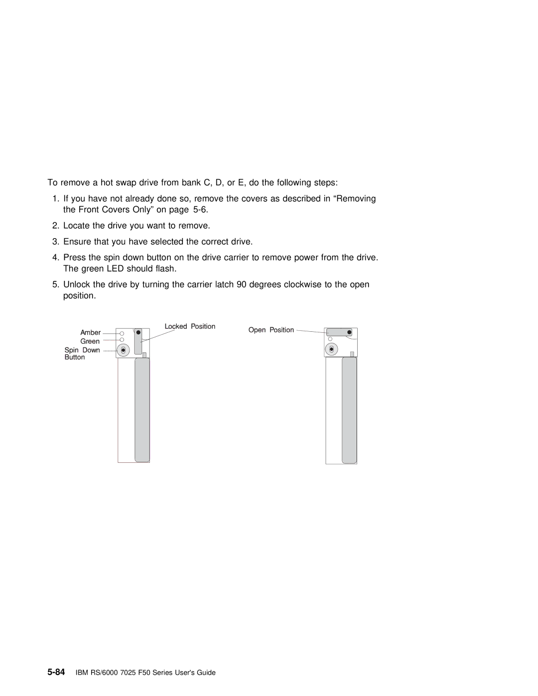 IBM manual 84IBM RS/6000 7025 F50 Series Users Guide 