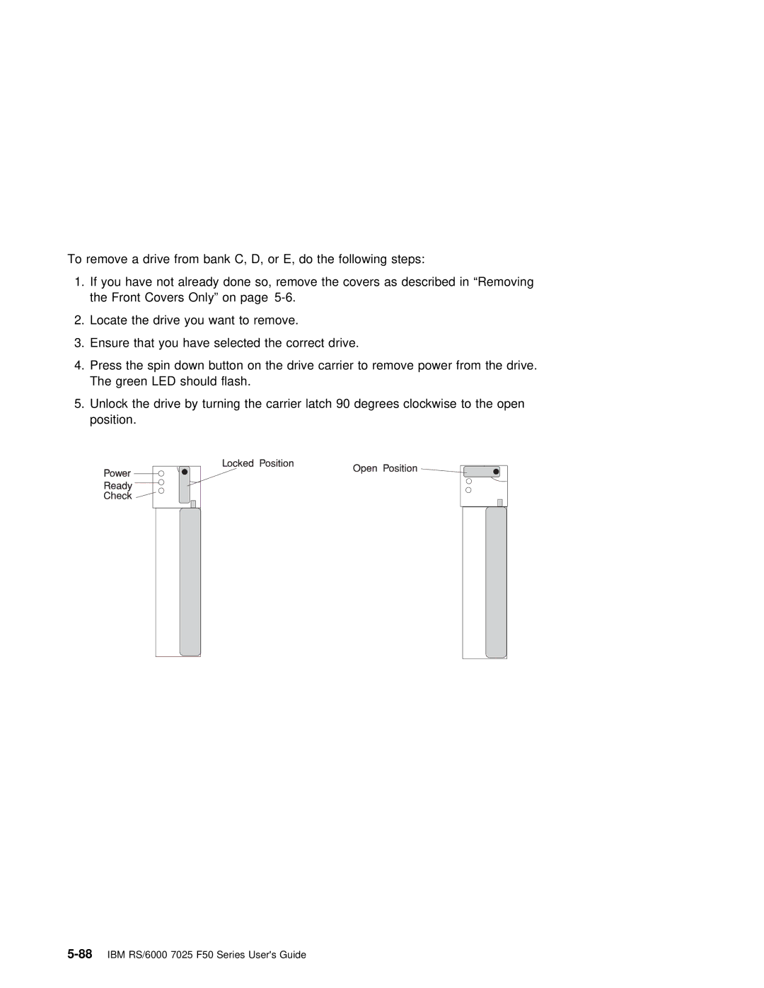 IBM manual 88IBM RS/6000 7025 F50 Series Users Guide 