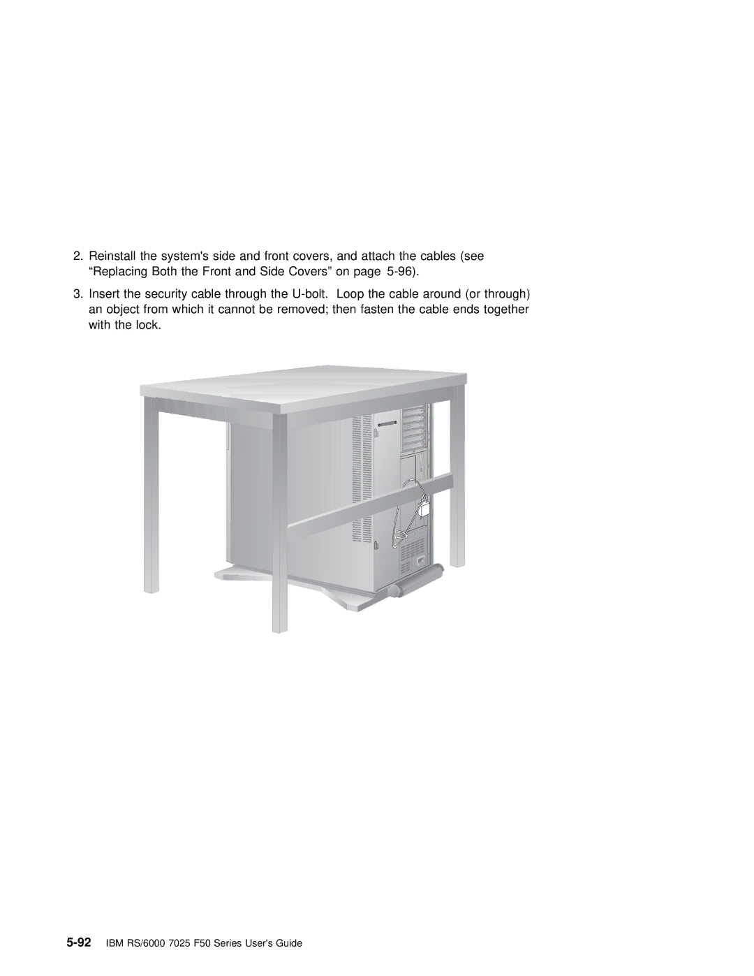 IBM manual 92IBM RS/6000 7025 F50 Series Users Guide 