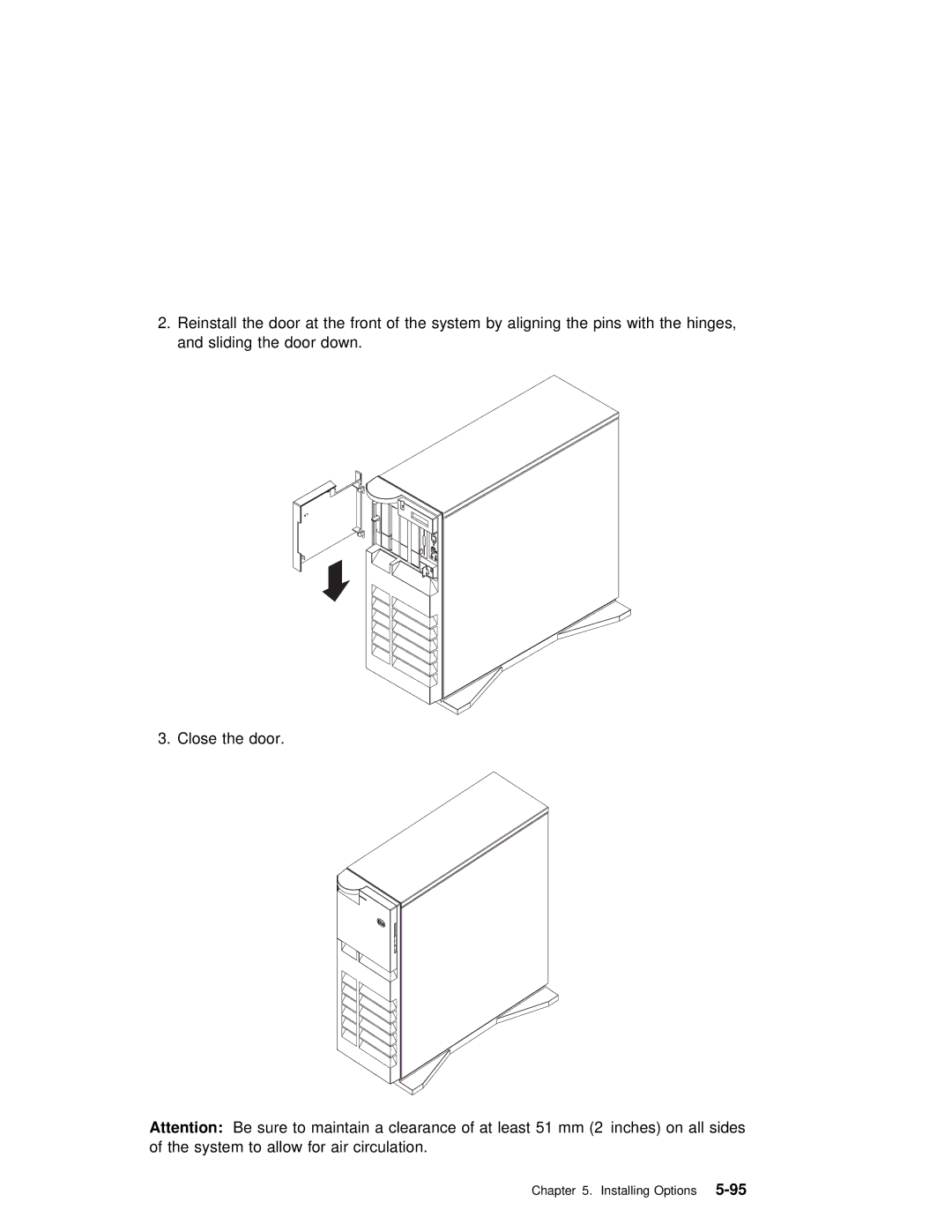 IBM RS/6000 7025 manual Installing Options5-95 