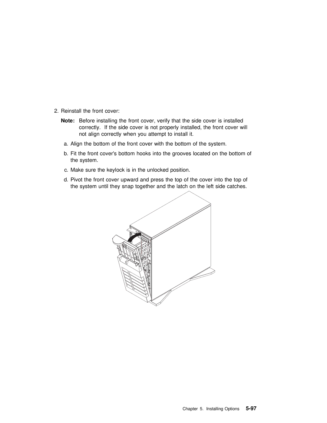 IBM RS/6000 7025 manual Installing Options5-97 