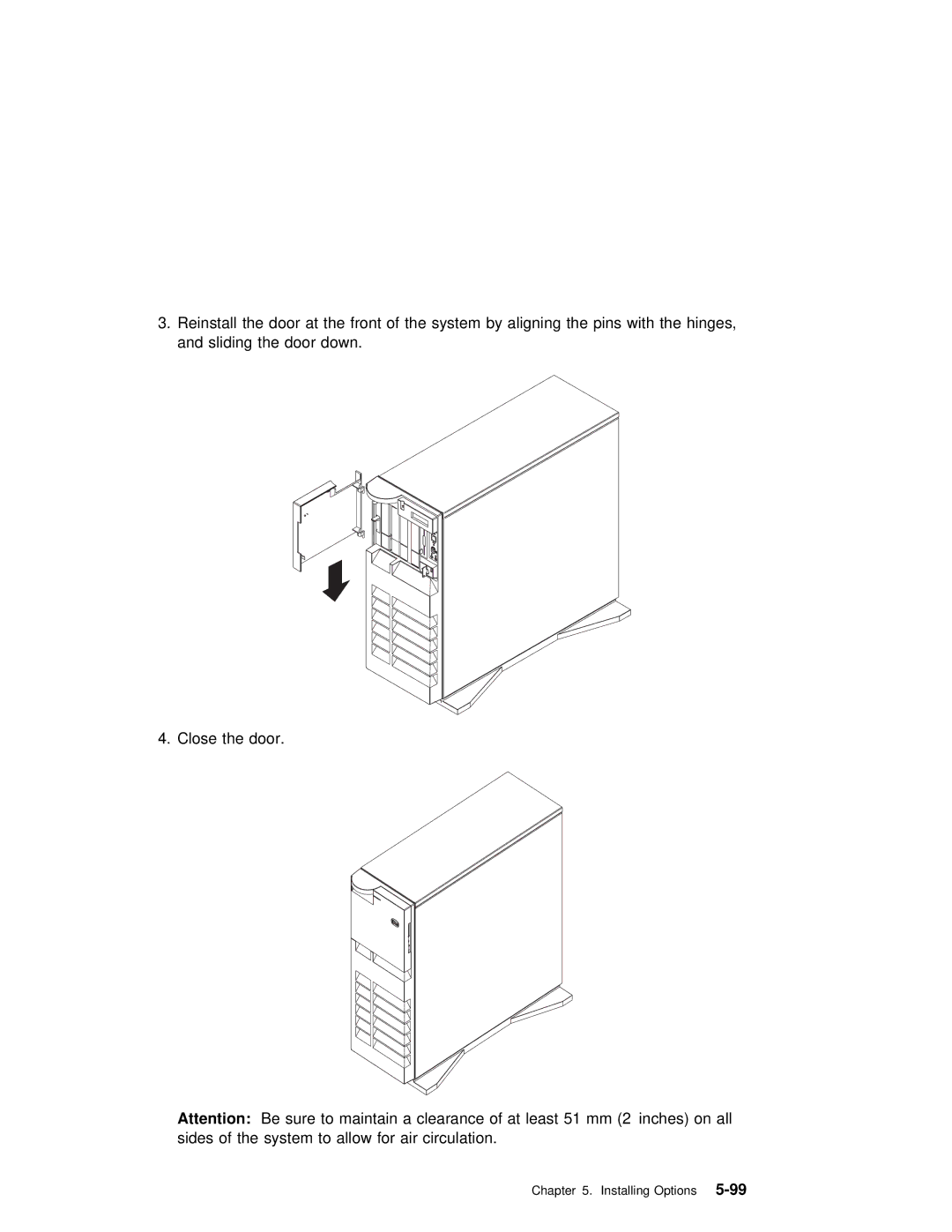 IBM RS/6000 7025 manual Installing Options5-99 