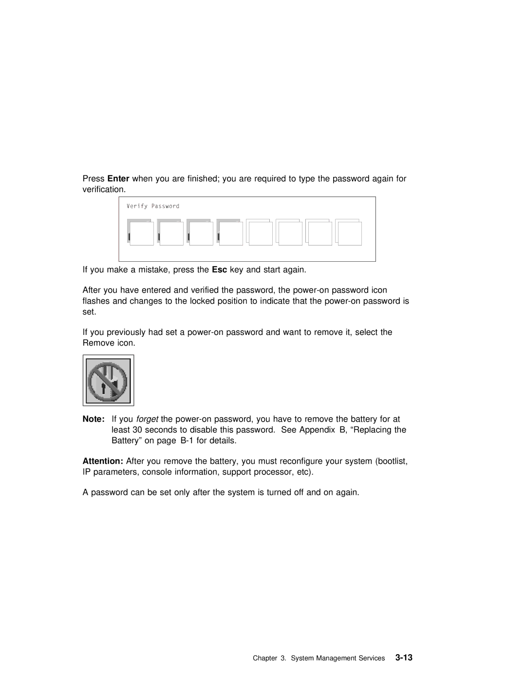 IBM RS/6000 7025 manual System Management Services3-13 