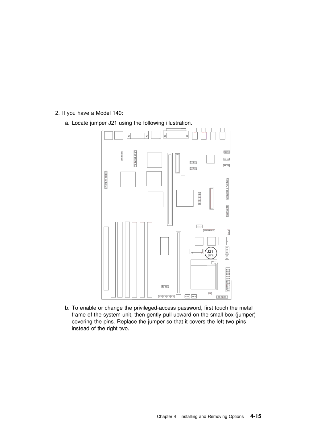 IBM RS/6000 7043 43P manual Installing and Removing4-15Options 