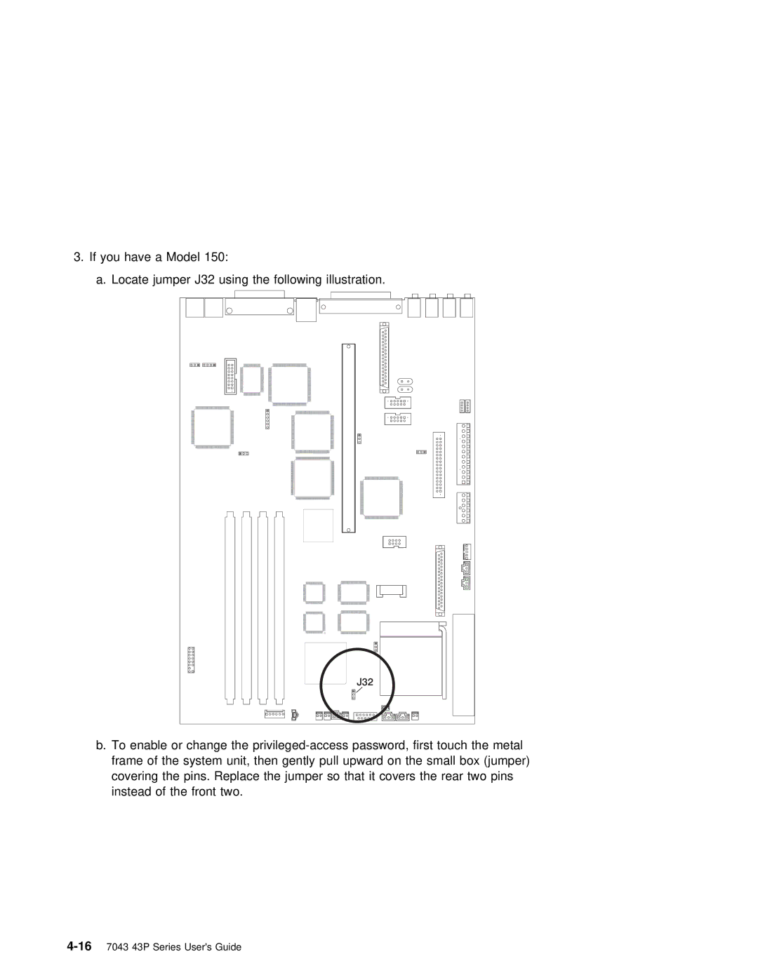 IBM RS/6000 7043 43P manual J32 