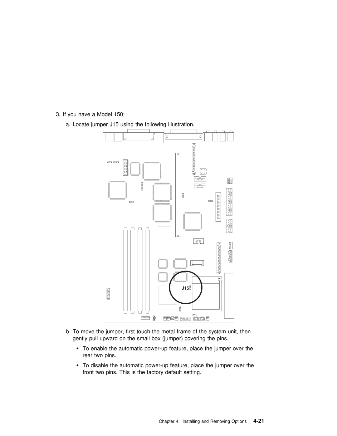 IBM RS/6000 7043 43P manual J15 