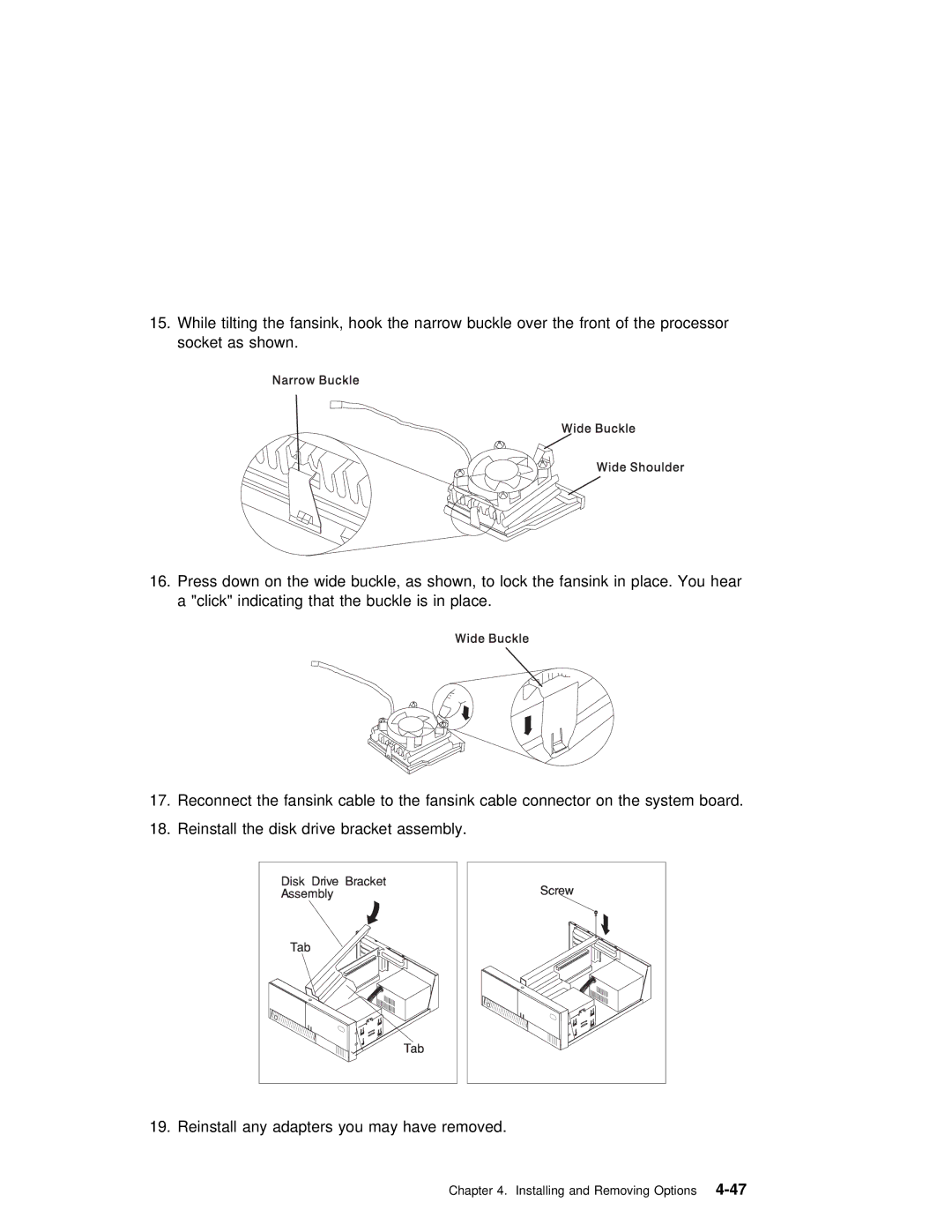 IBM RS/6000 7043 43P manual Installing and Removing4-47Options 