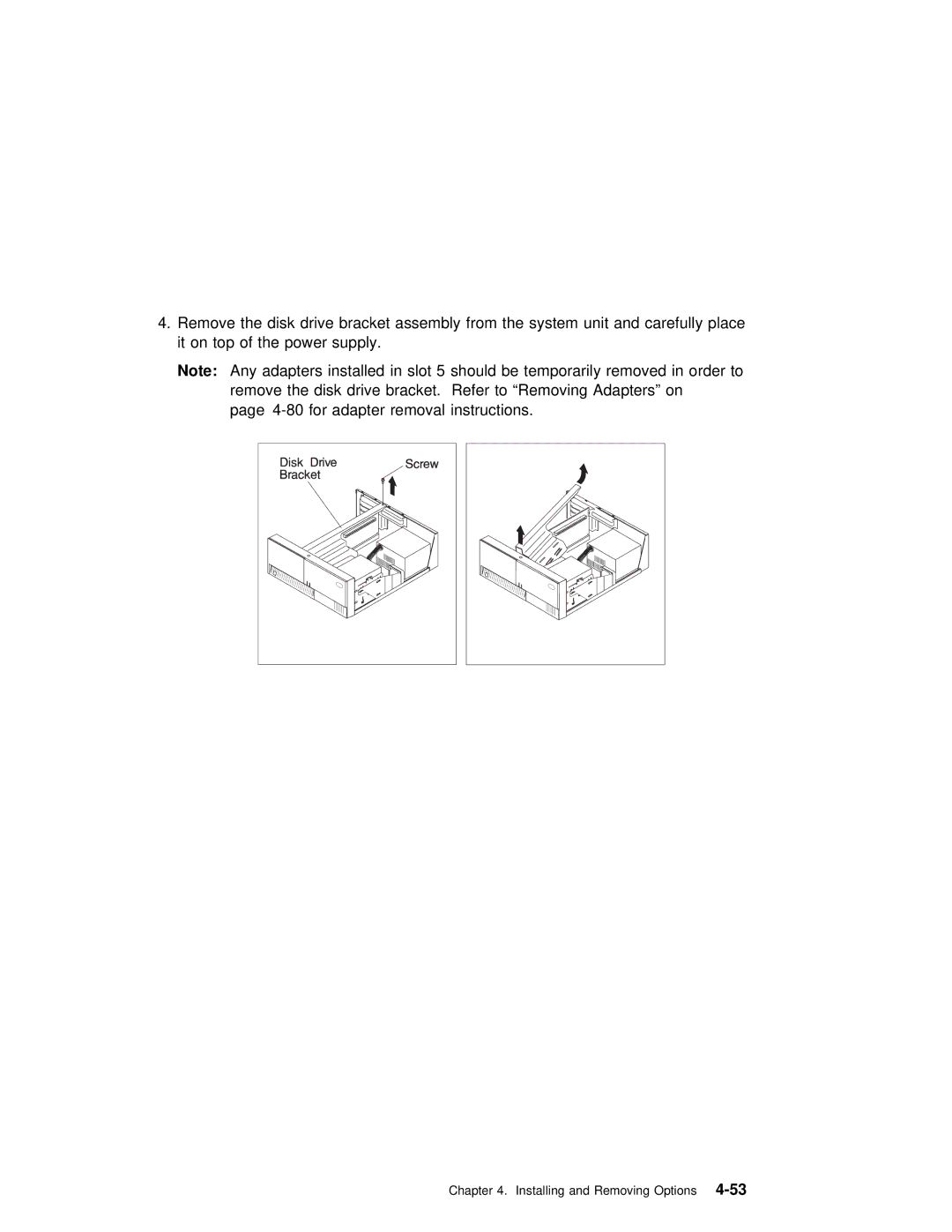 IBM RS/6000 7043 43P manual Installing and Removing4-53Options 