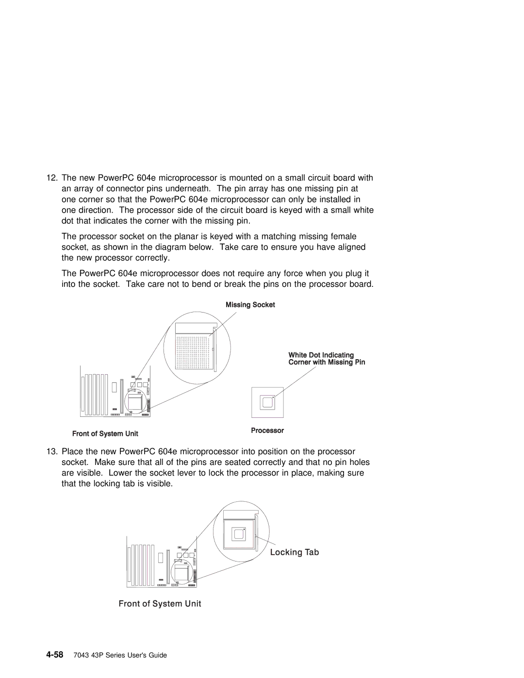 IBM RS/6000 7043 43P manual 587043 43P Series Users Guide 