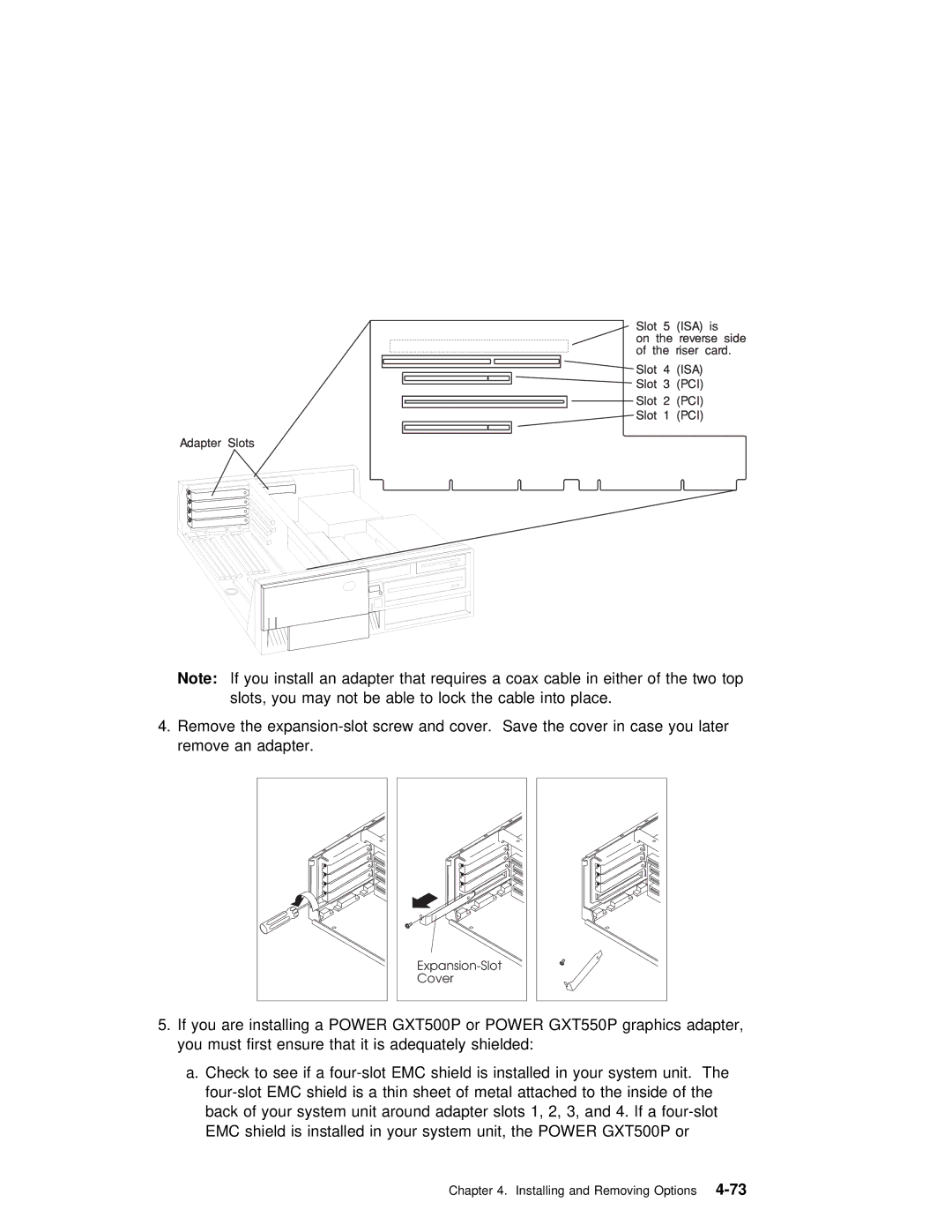 IBM RS/6000 7043 43P manual You Are Installing Power GXT500P or 