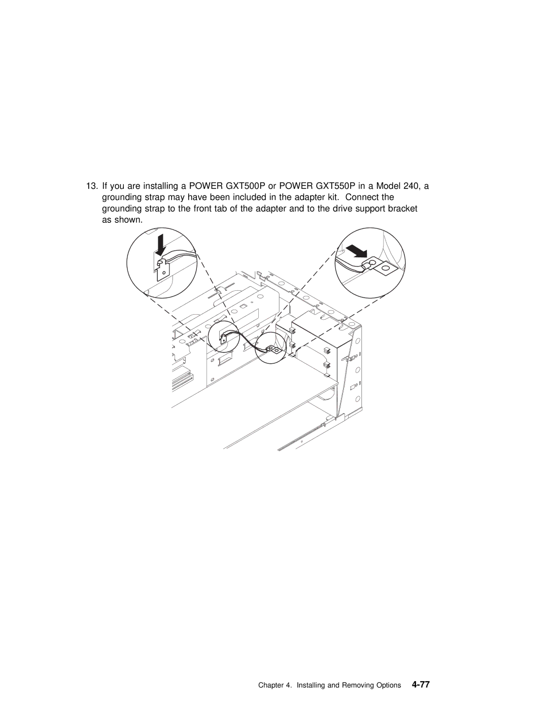 IBM RS/6000 7043 43P manual Installing and Removing4-77Options 