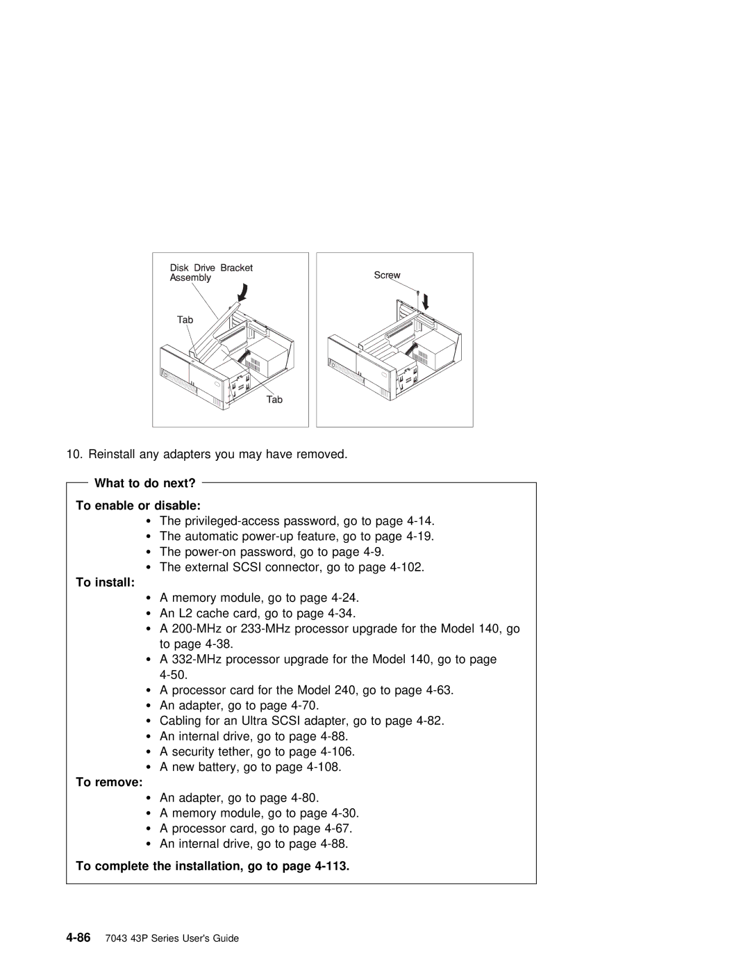 IBM RS/6000 7043 43P manual 867043 43P Series Users Guide 