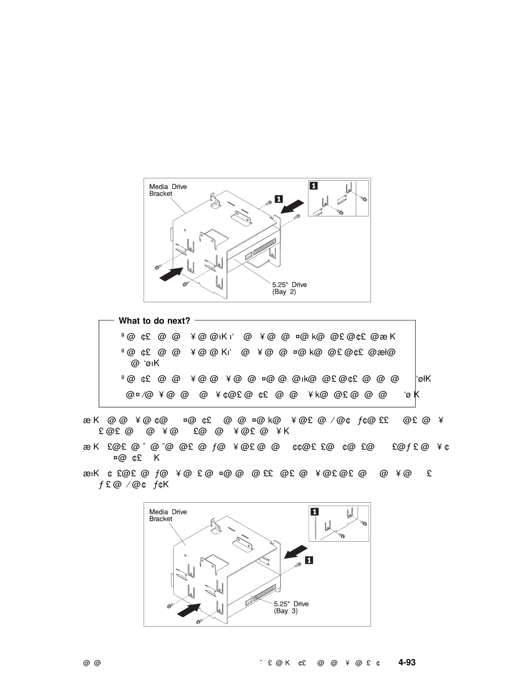 IBM RS/6000 7043 43P manual Installing and Removing4-93Options 