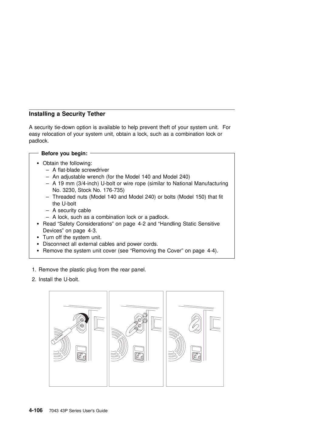 IBM RS/6000 7043 43P manual Installing, You 