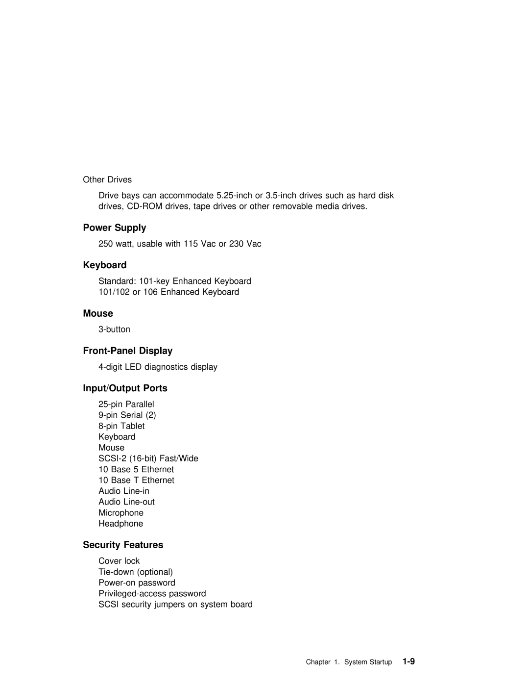 IBM RS/6000 7043 43P manual Keyboard, Mouse 