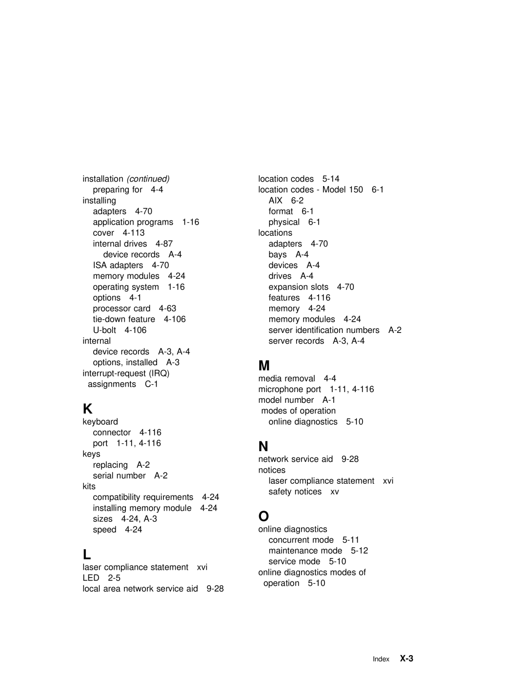 IBM RS/6000 7043 43P manual Operation Local Area Network Service Aid 