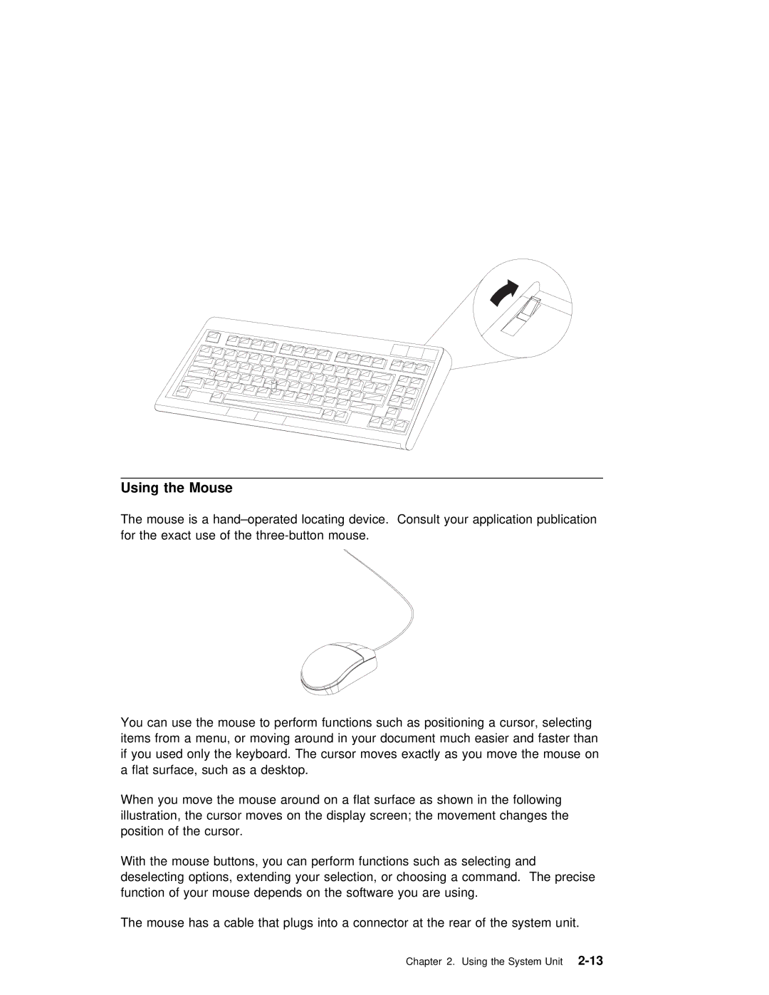 IBM RS/6000 7043 43P manual Mouse, Using 