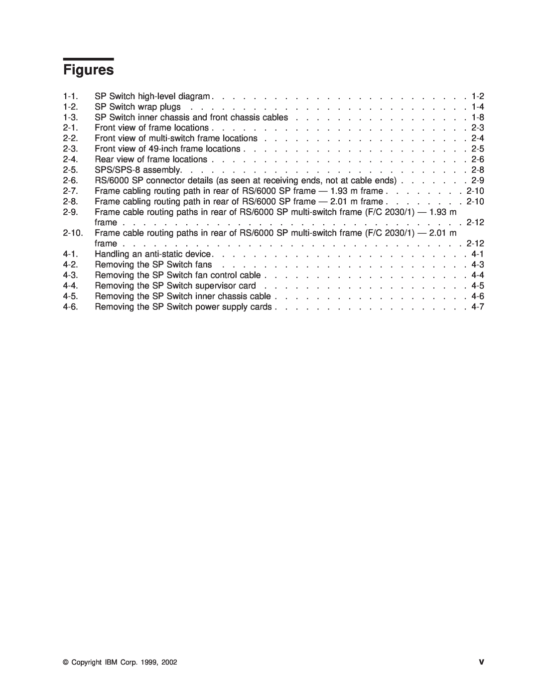 IBM RS/6000 SP manual Figures 