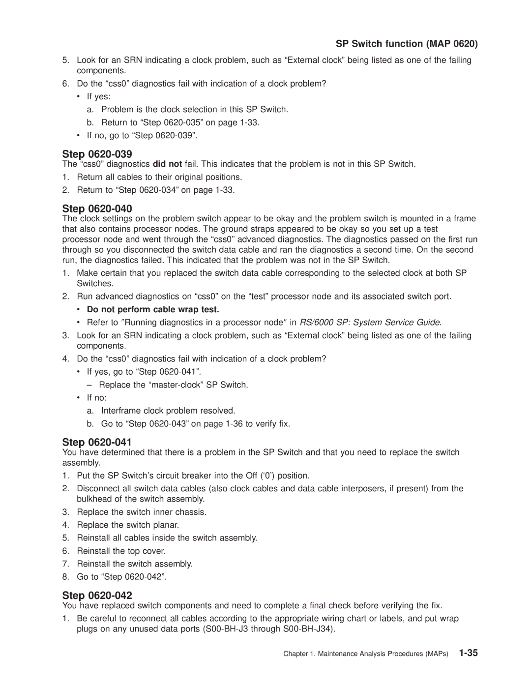 IBM RS/6000 SP manual Step 