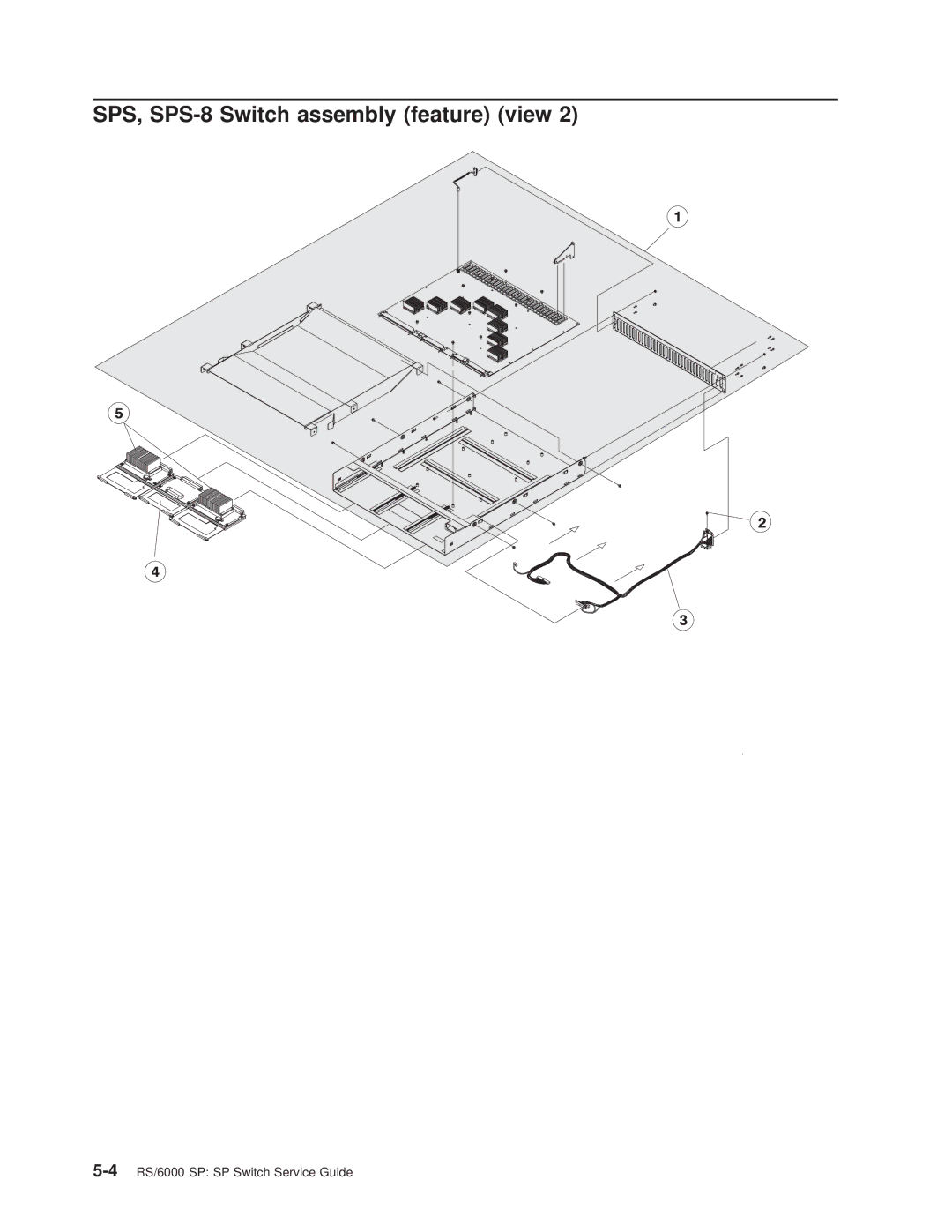 IBM manual 4RS/6000 SP SP Switch Service Guide 