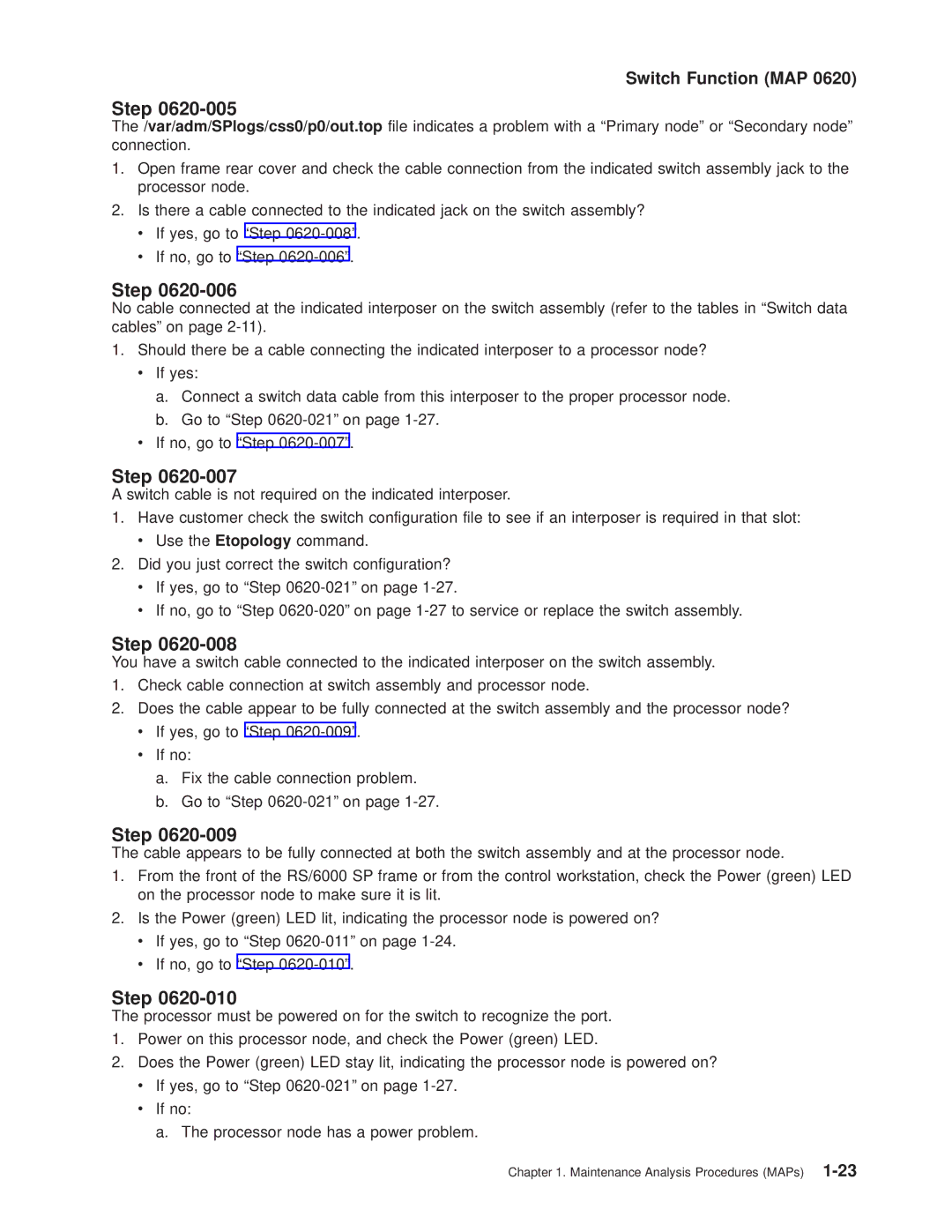 IBM RS/6000 SP manual Step 