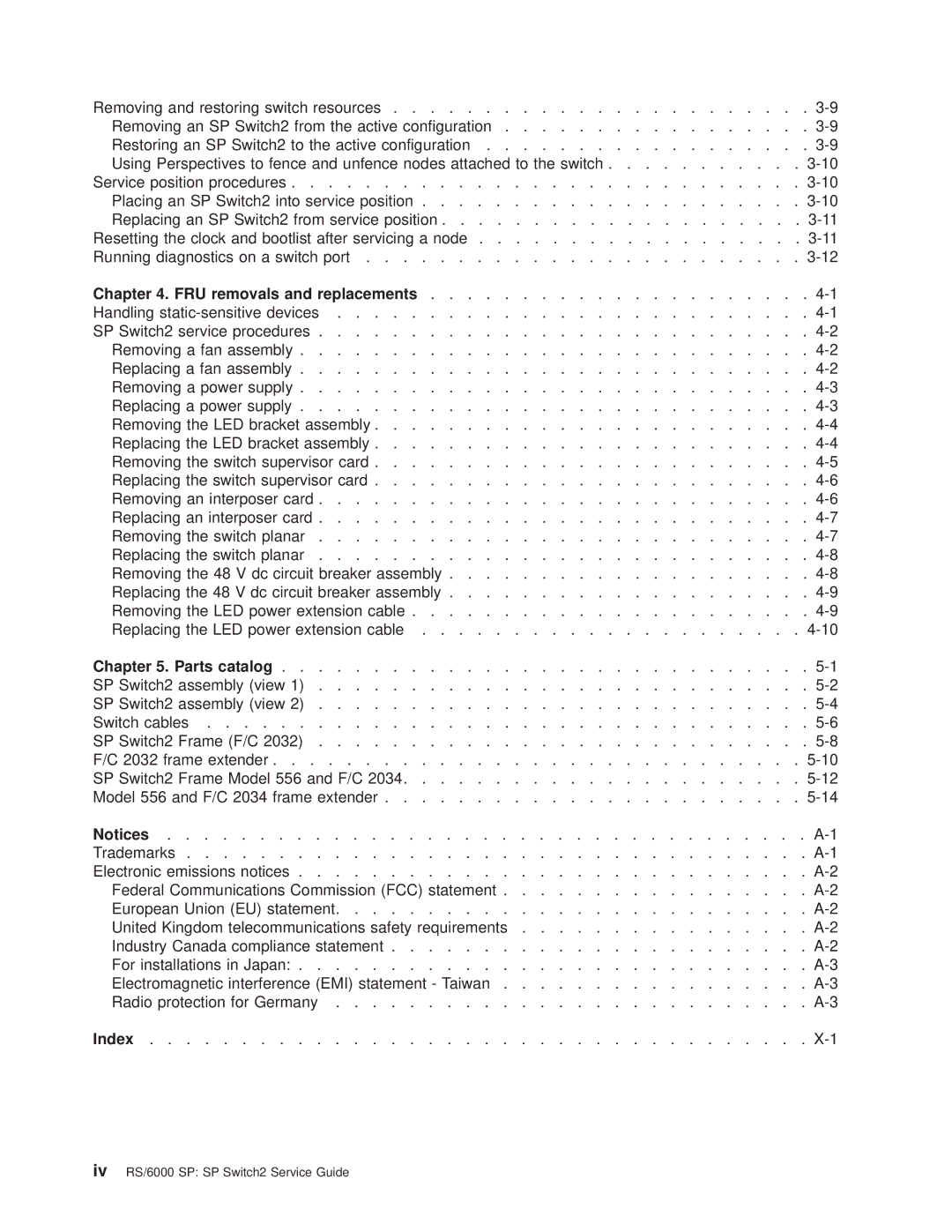 IBM RS/6000 SP manual FRU removals and replacements 