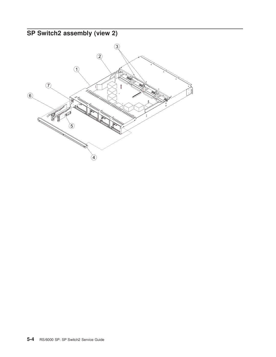 IBM manual 4RS/6000 SP SP Switch2 Service Guide 