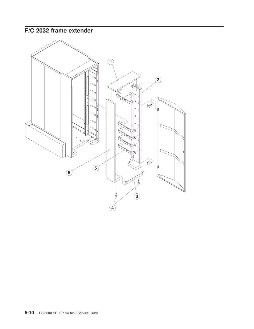 IBM RS/6000 SP manual frame extender 