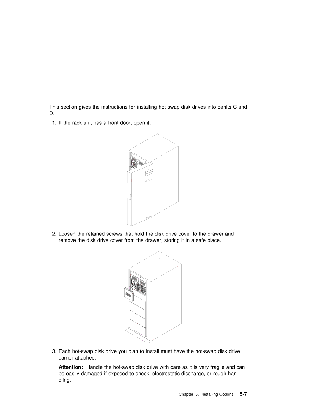 IBM RS/6000 manual Installing Options5-7 