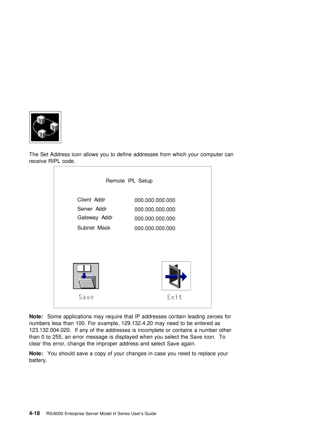 IBM RS/6000 manual Than 0 to 255, an error Message Is displayed When You Select 