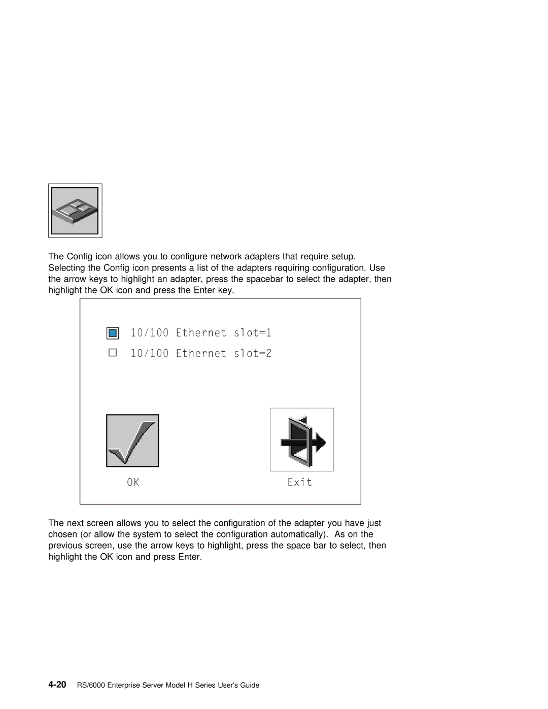 IBM manual 20RS/6000 Enterprise Server Model H Series Users Guide 