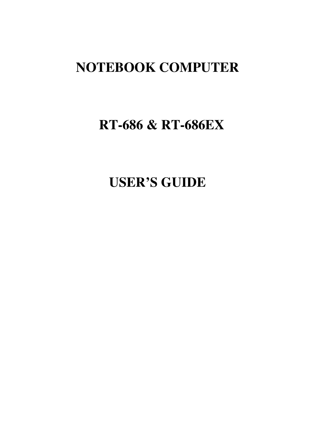 IBM RT-686EX manual USER’S Guide 