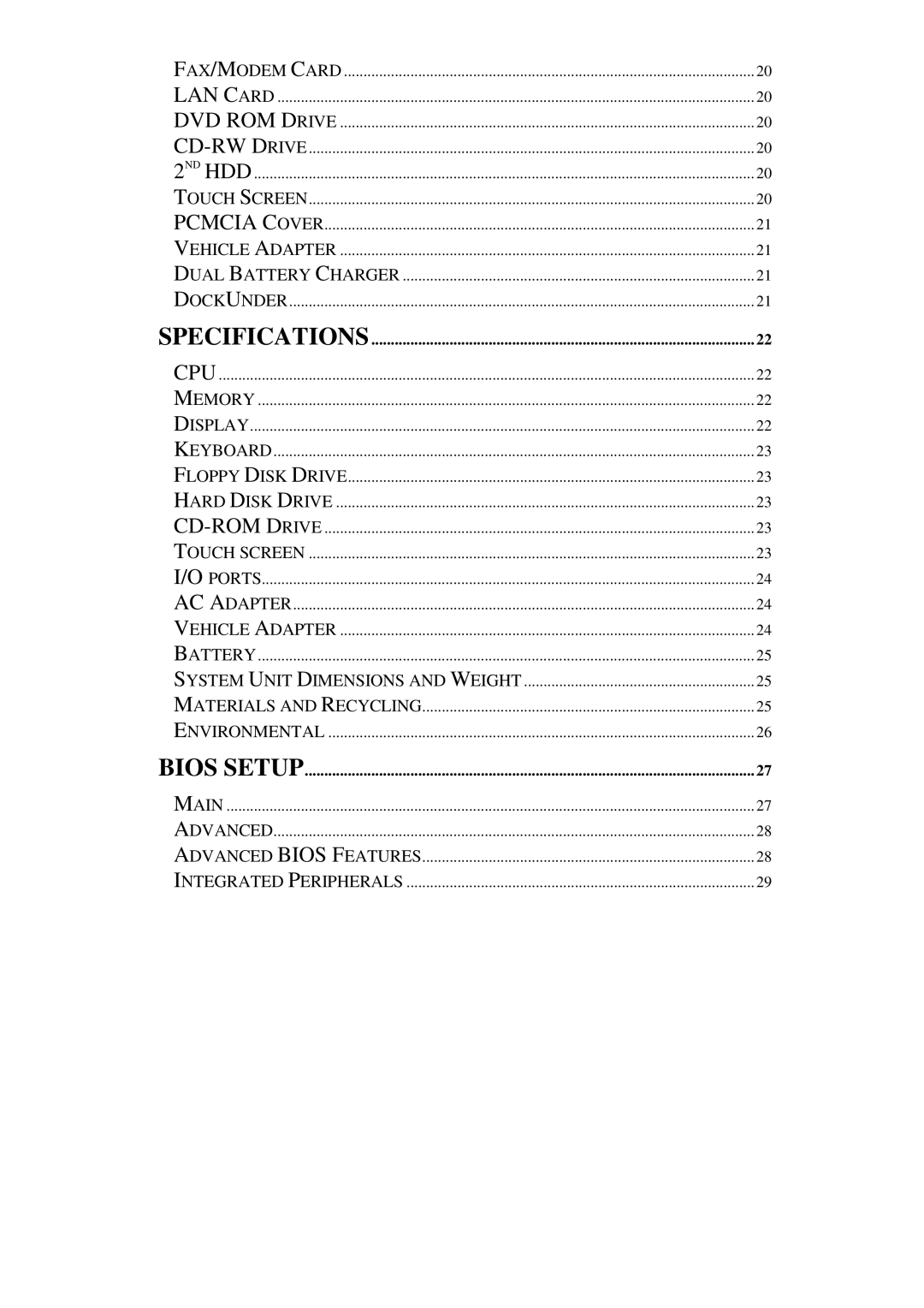 IBM RT-686EX manual Specifications 