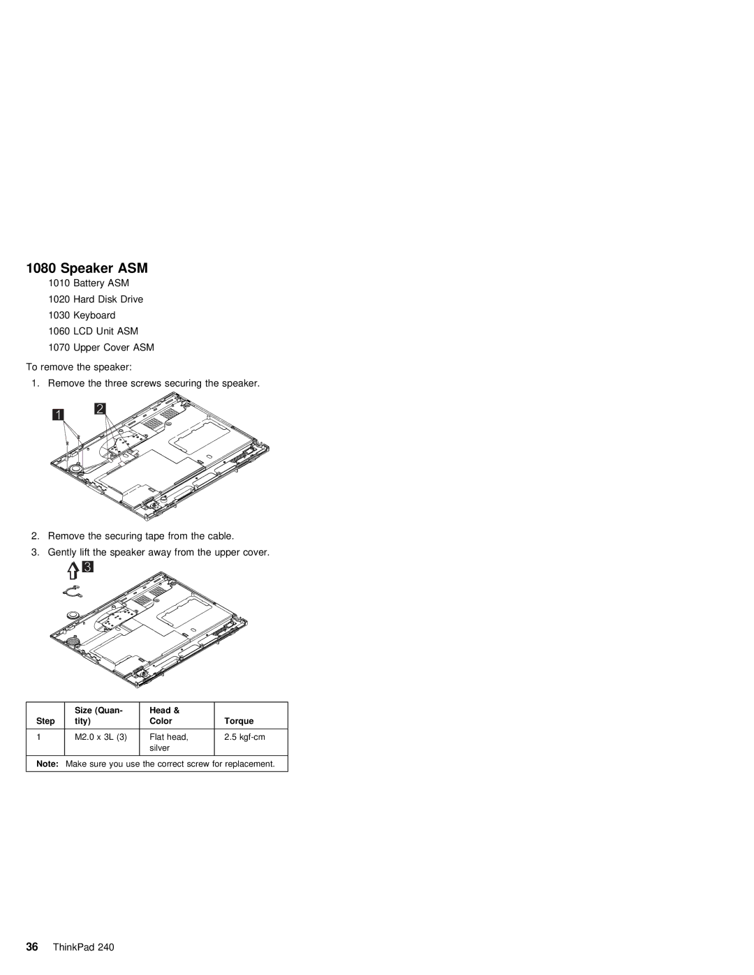 IBM S09N-8590-00 manual Speaker 